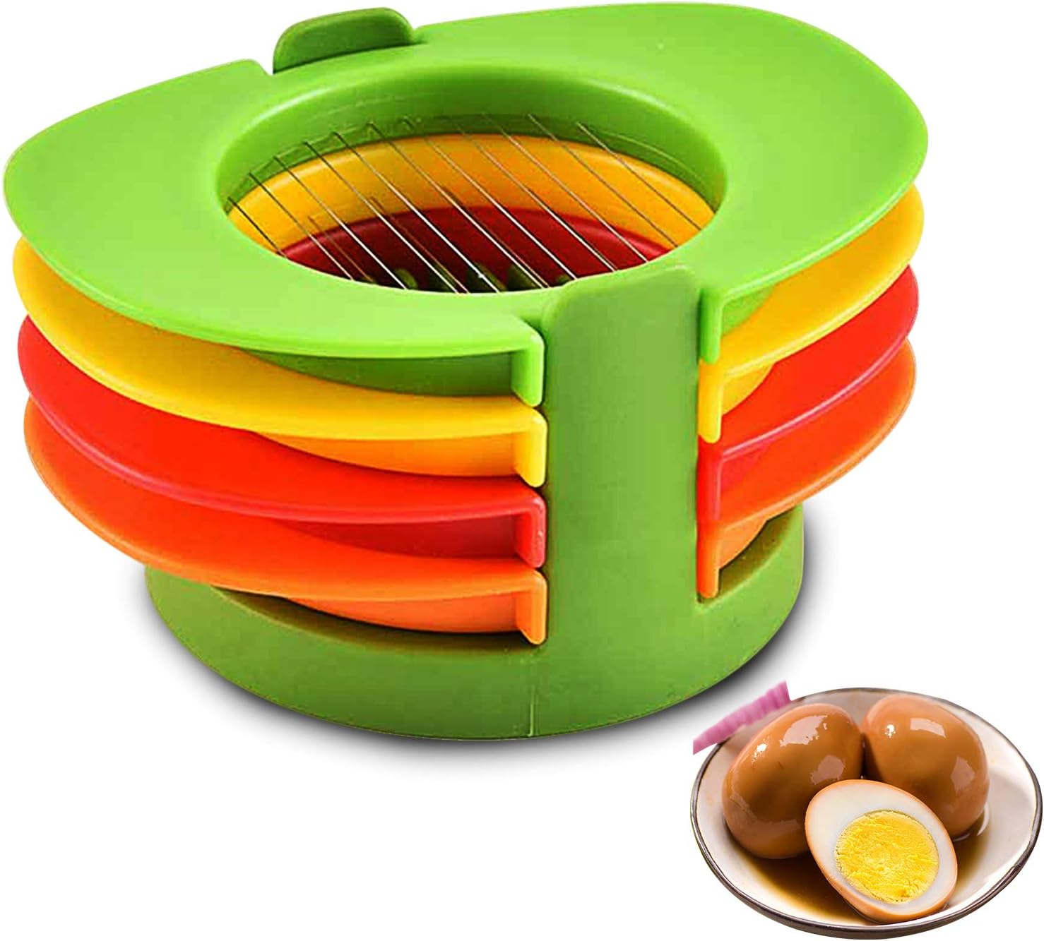 Eggs Slicers Multipurpose Egg Slicer 4 In 1 Egg Cutter