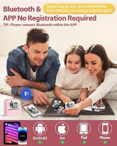 Miniatura 3 de Máquina para hacer calcomanías M02L con 9 rollos de papel 6 rollos de papel blanco no adhesivo (tamaño 2 pulgadas x 21.3 piesrollo) y 3 rollos de