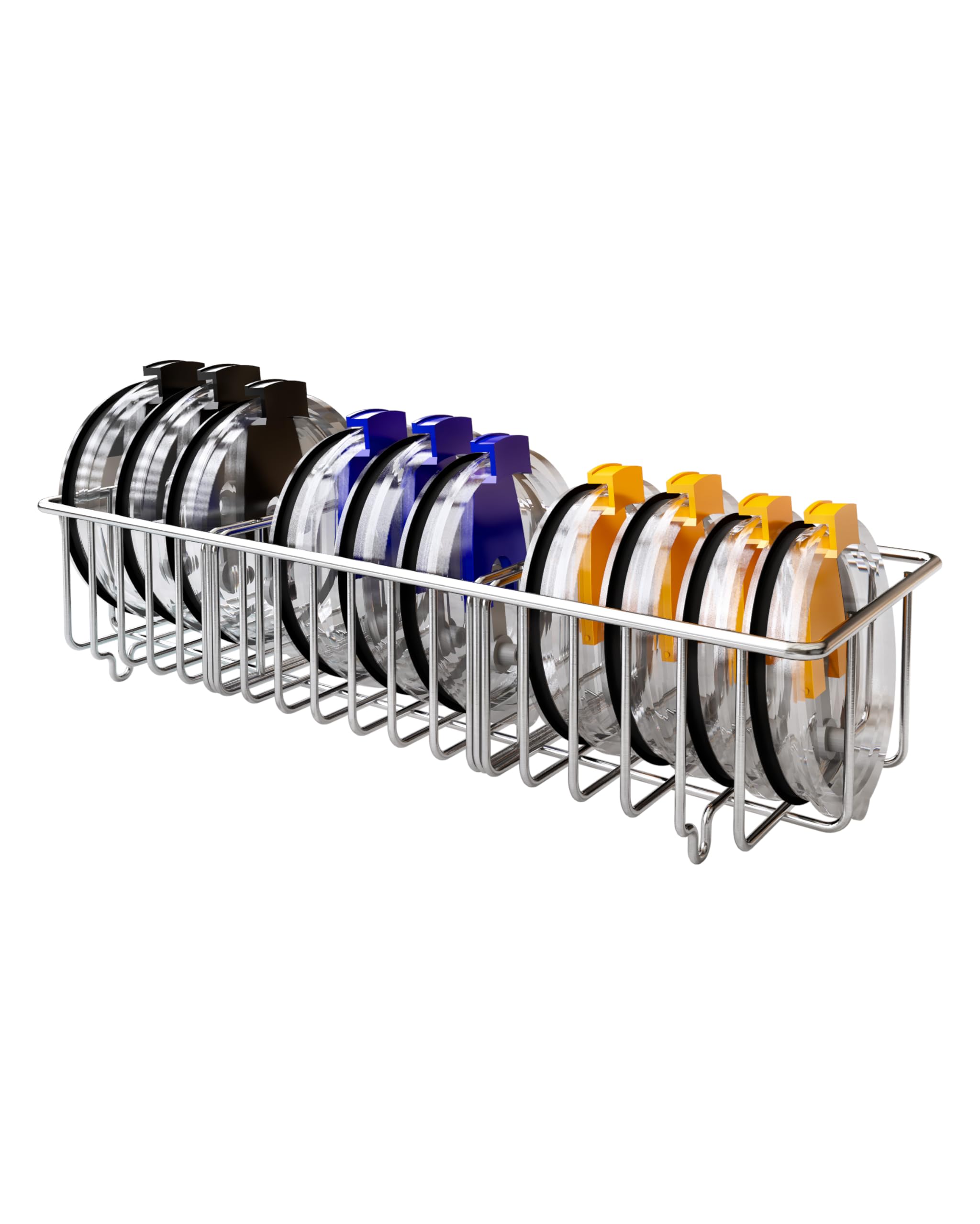 QIHS Cup Lid Holder，Tumbler Lid Organizer，Water bottle lid Organizer，Stainless Steel Tumbler Cup Lid Organizer，torage and Organization for Water