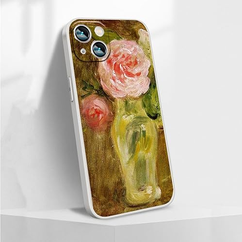 Miniatura 8 de MURLEBAY Gustav Klimt - Funda compatible con iPhone 15, diseño de jardín de granja con girasoles, para mujeres y niñas, funda protectora delgada a