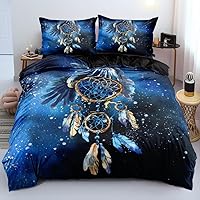 Vista 19 de Juego de funda de edredón de mármol azul real, tamaño Queen, fundas de edredón de lentejuelas doradas con 2 fundas de almohada, transpirable