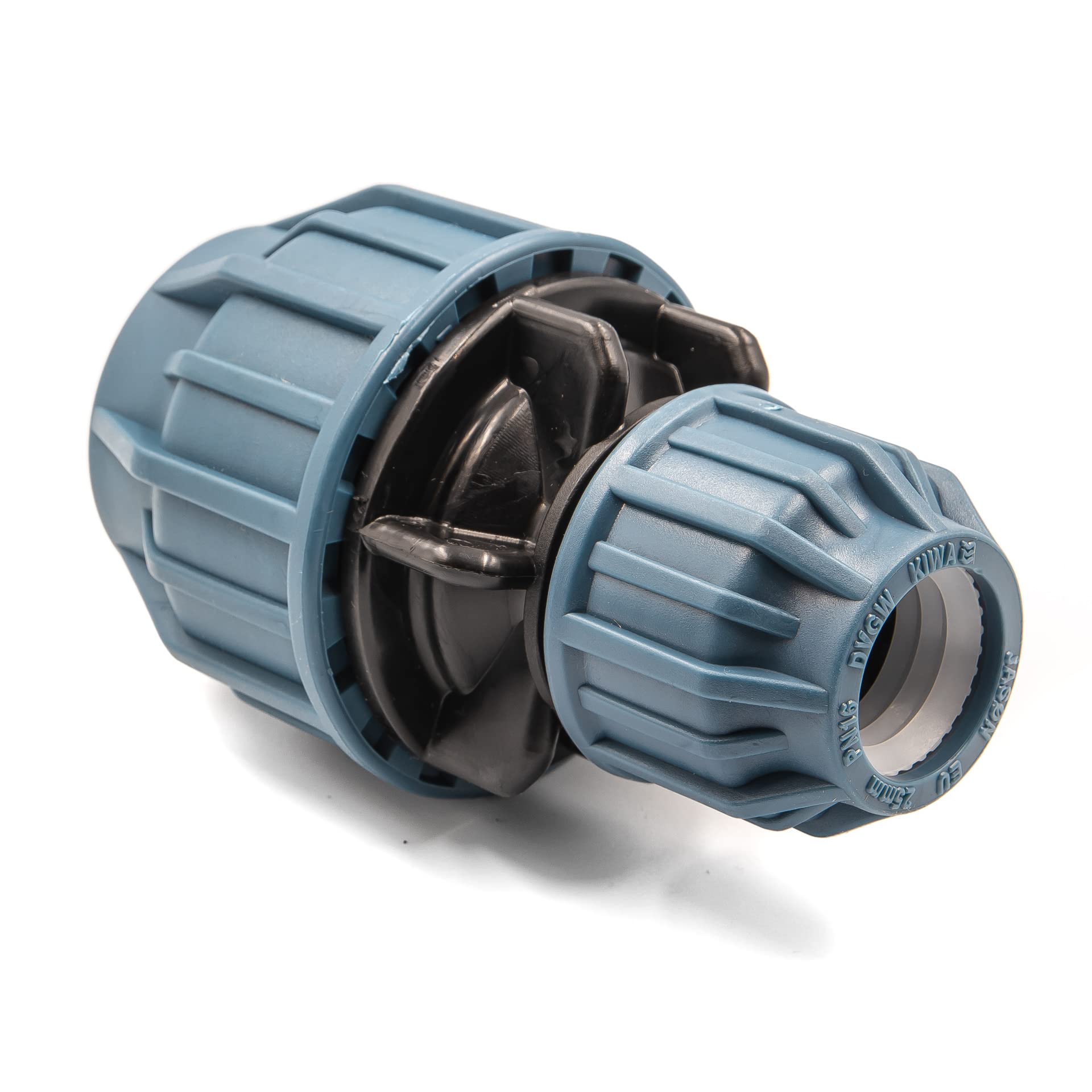 Giunto Dritto In Polipropilene Per Tubo PE 32mm - Raccordo A Compressione 16 Bar, Certificato DVGW/KIWA/WRAS Per Acqua Potabile