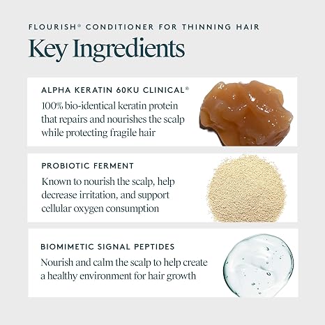 Virtue Flourish Conditioner to Re-grow Thinning Hair, Volumises