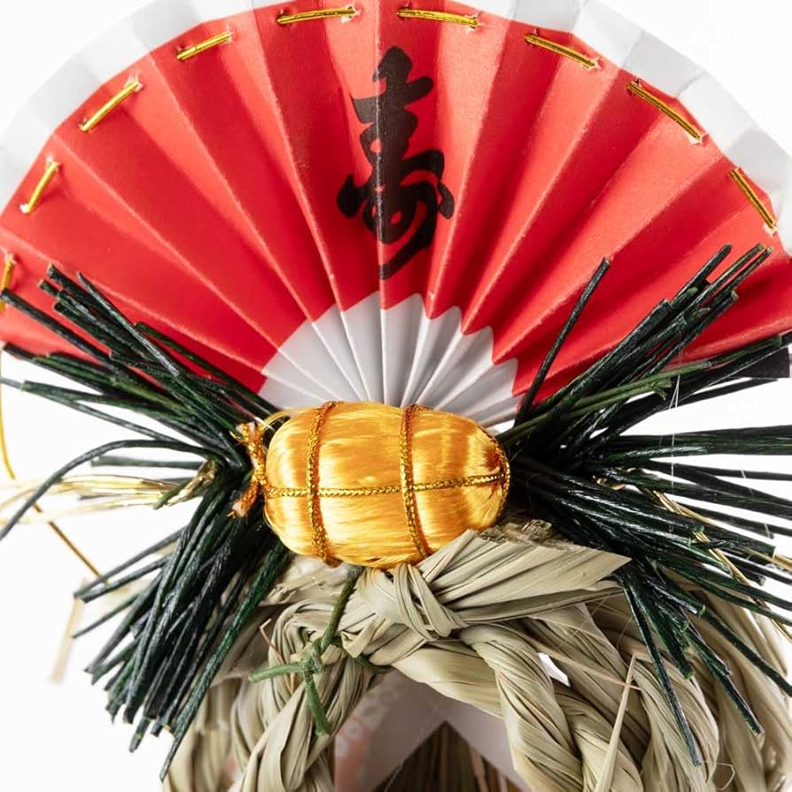 Amazon | 正月しめ飾り 車用 交通安全 車飾り 吸盤付き (三ツ輪