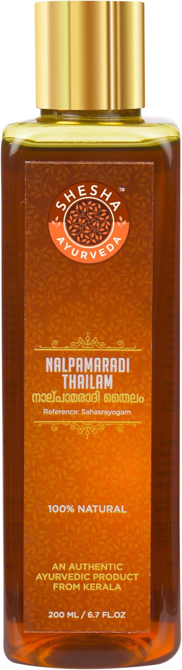 SHESHA NATURALS Ayurveda NALPAMARADI THAILAM โ Authentic Ayurvedic Skin Brightening and DeTanning (200 ml)
