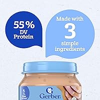 Vista 7 de Gerber Pures 2do Alimentos, Jamón y Gravedad, Frascos de 2.5 onzas (Paquete de 10)