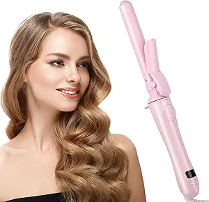 Rotating Curling Iron 1 Inch, Automatic Curling Wand, Professional Hair Curler with Long Barrel, 13 Adjustable Temps, 30s Instant Heat, 1H Auto Off, 110-240V Dual Voltage & Anti-Scald