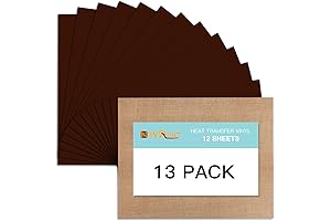 Premium Brown Iron-On Vinyl for Cricut Crafts and DIY Projects