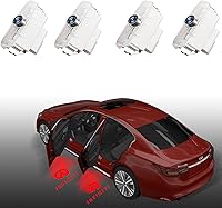 Vista 7 de 4 luces para puerta de automóvil que no se desvanecen compatibles con Infiniti, luces de proyector ultra brillantes de RCBDCYGJ