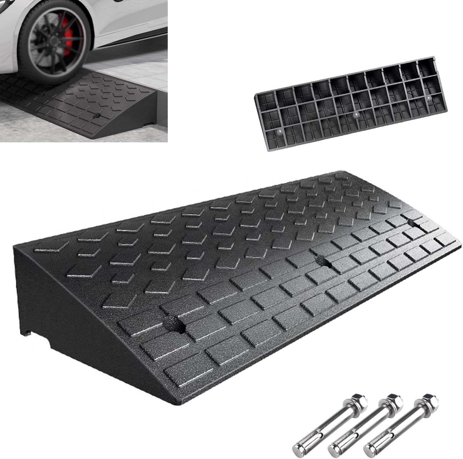 Rampa de Borde de Goma, Altura 1.6-5.9 in, Capacidad 11000 lbs miniatura 1