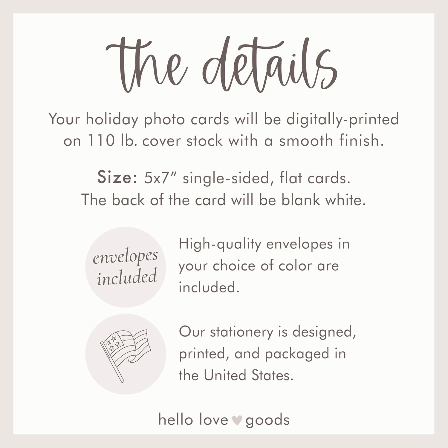 Personalized Christmas Photo Cards 5x7, Family Holiday Greeting Cards with Holly Garland, Modern Printed Notecards with Envelopes (Burgundy)