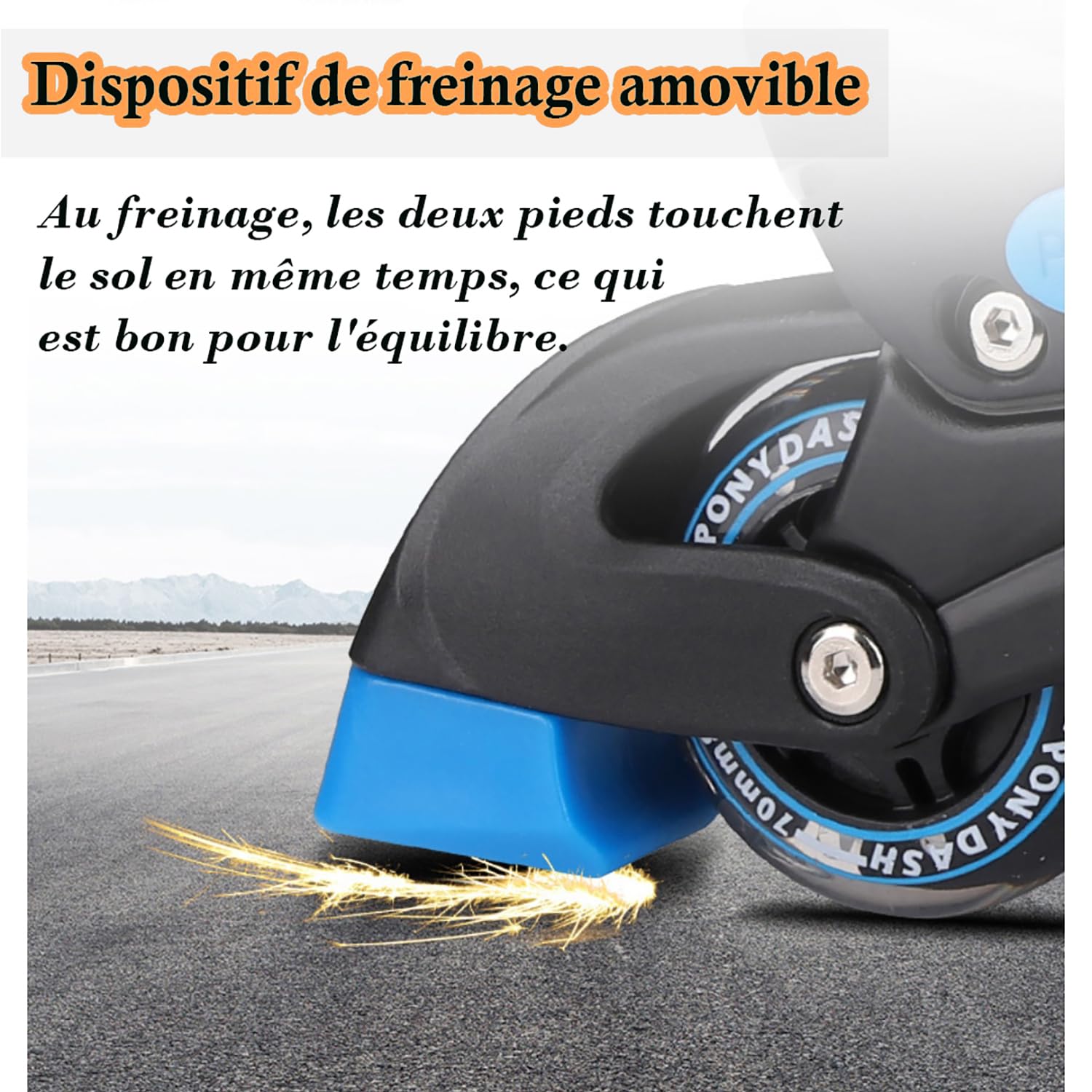 Roller en Ligne Enfant - Roller Enfant Garcon Fille, Roller Lumineuse, 4 Tailles Réglables