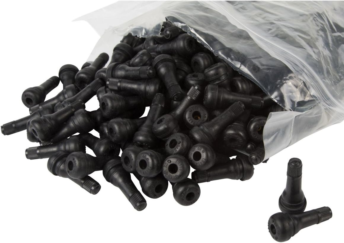 Steelman TR413 Snap-in Rubber Tire Valve Stem, 1.25-inch, Pack of 250