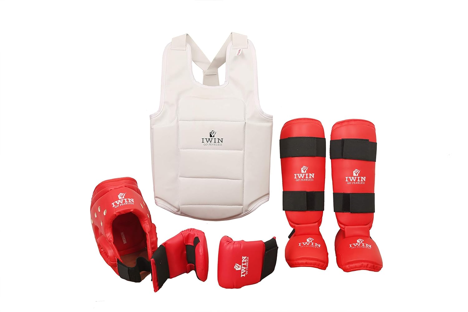 IWIN Approved Karate Safety Karate Kit, Pack of Head Guard, Chest Guard