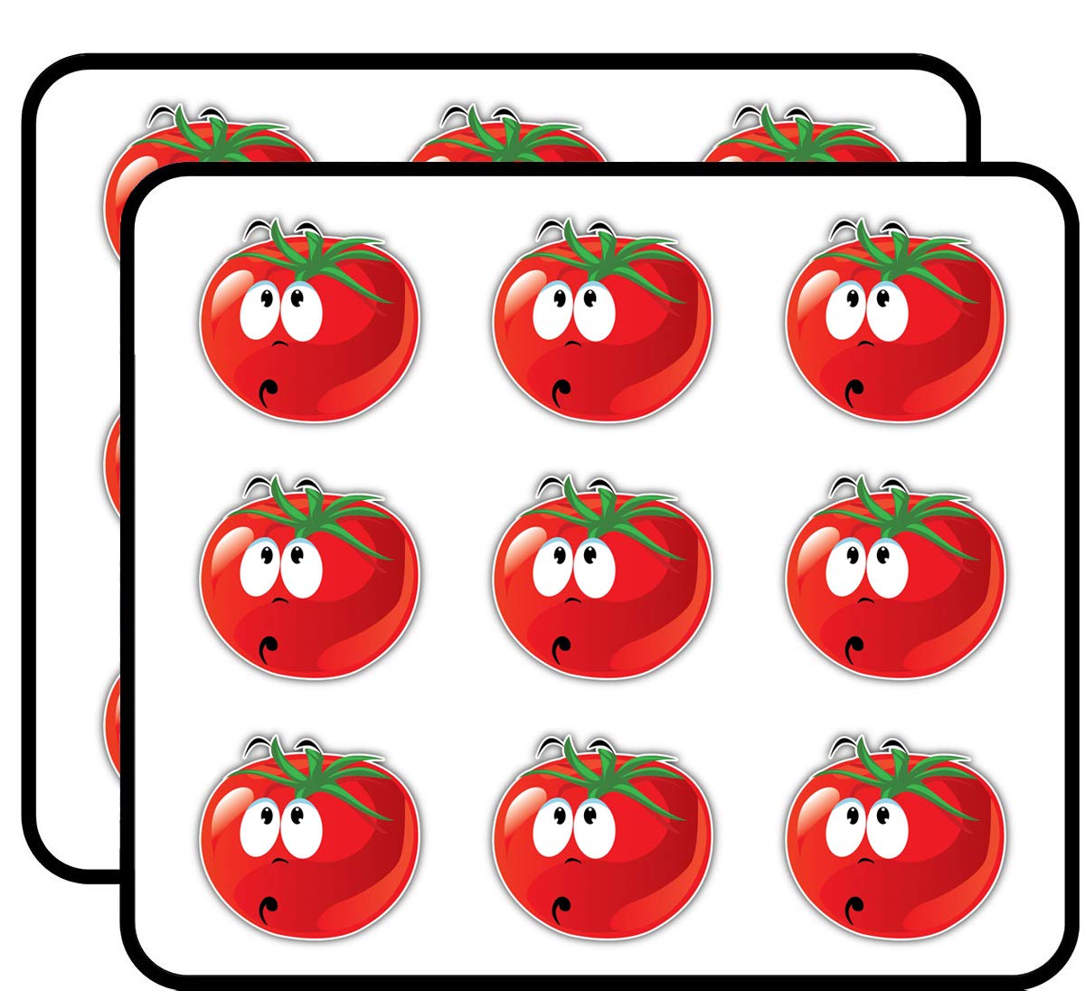 Tomato Smile Confused Funny Cartoon 2" 18 Pack Planner Calender Scrapbooking Crafting Stickers