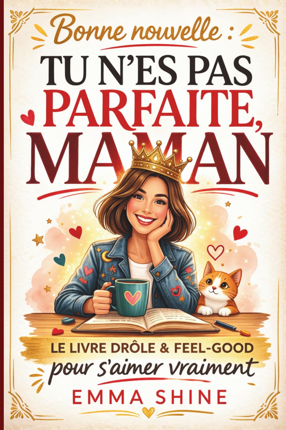 Bonne Nouvelle - Tu n'es pas parfaite, Maman: Le livre cadeau drôle et feel-good pour arrêter de culpabiliser et s'aimer vraiment.