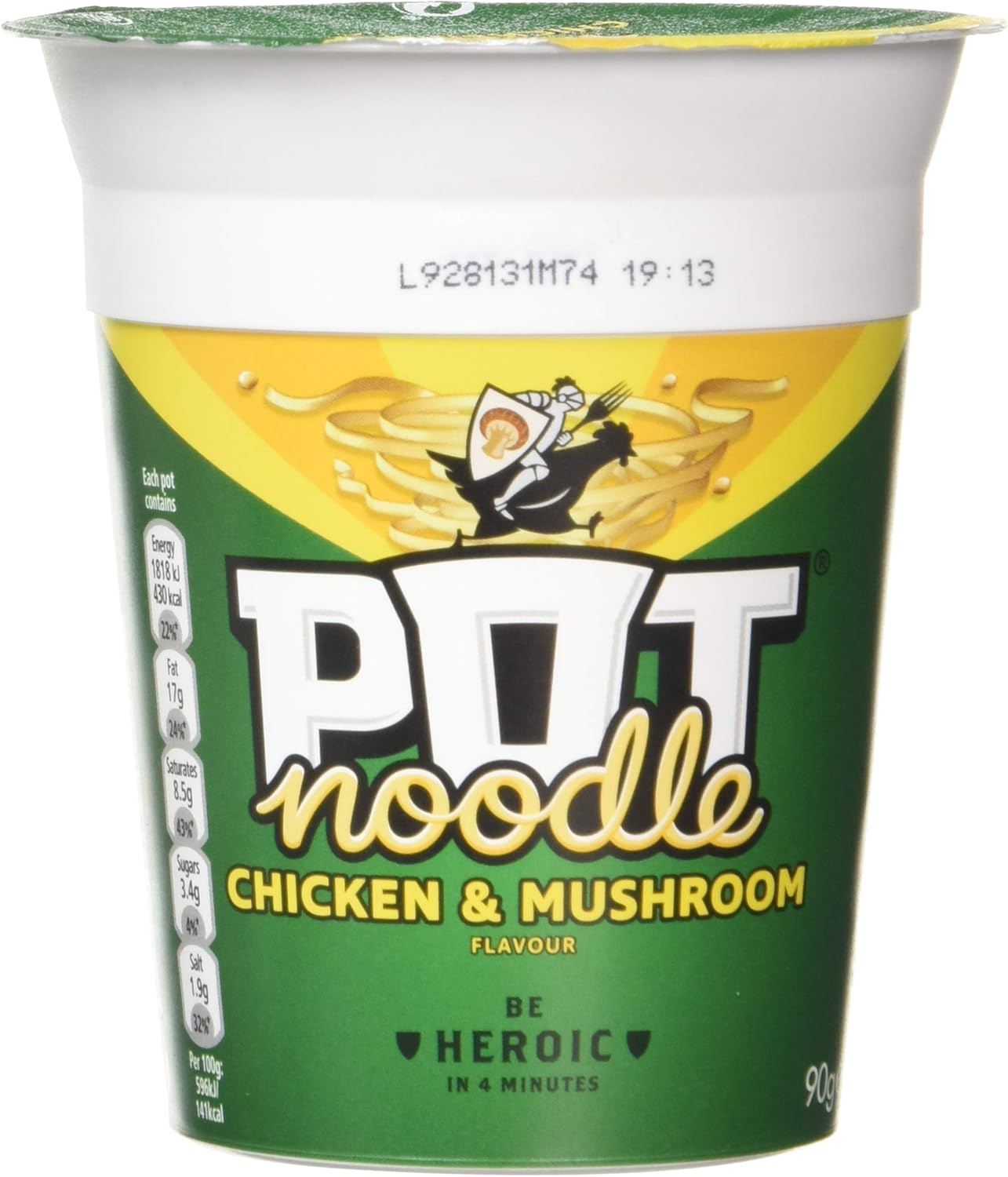 Pot Noodle Chicken and Mushroom 90 g (Pack of 12) Amazon.co.uk Grocery