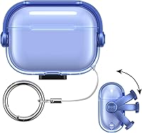 Vista 9 de kwmobile Funda transparente para auriculares compatible con Apple Airpods Pro 2 / Pro 1 - Funda de TPU para auriculares con soporte para teléfono