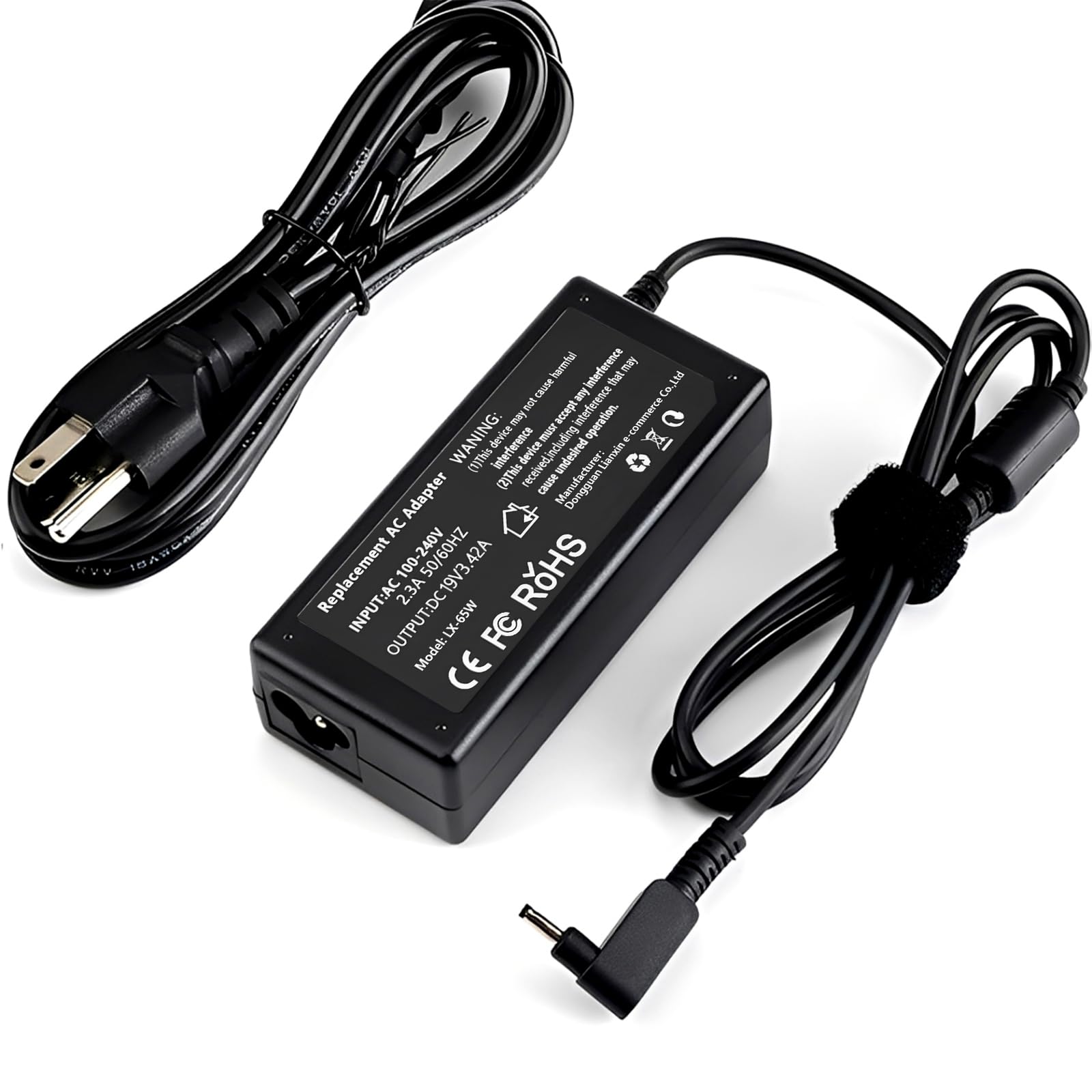65W 19V 3.42A Laptop Charger Compatible with Acer Chromebook 11 R11 13 14 15 CB3-532 CB3-111 CB3-131 CB3-431 CB5-571 CB5-132T C738T C740 N15Q8 N16P1 N20C5 A11-065N1A Computer Power Cord