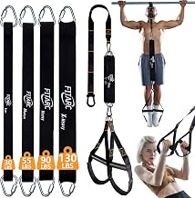 Fitarc Pull Up Assistance Bands Set,Pull Up Assist Strap with Handle,14 Levels of Assistance Up to 300LBS