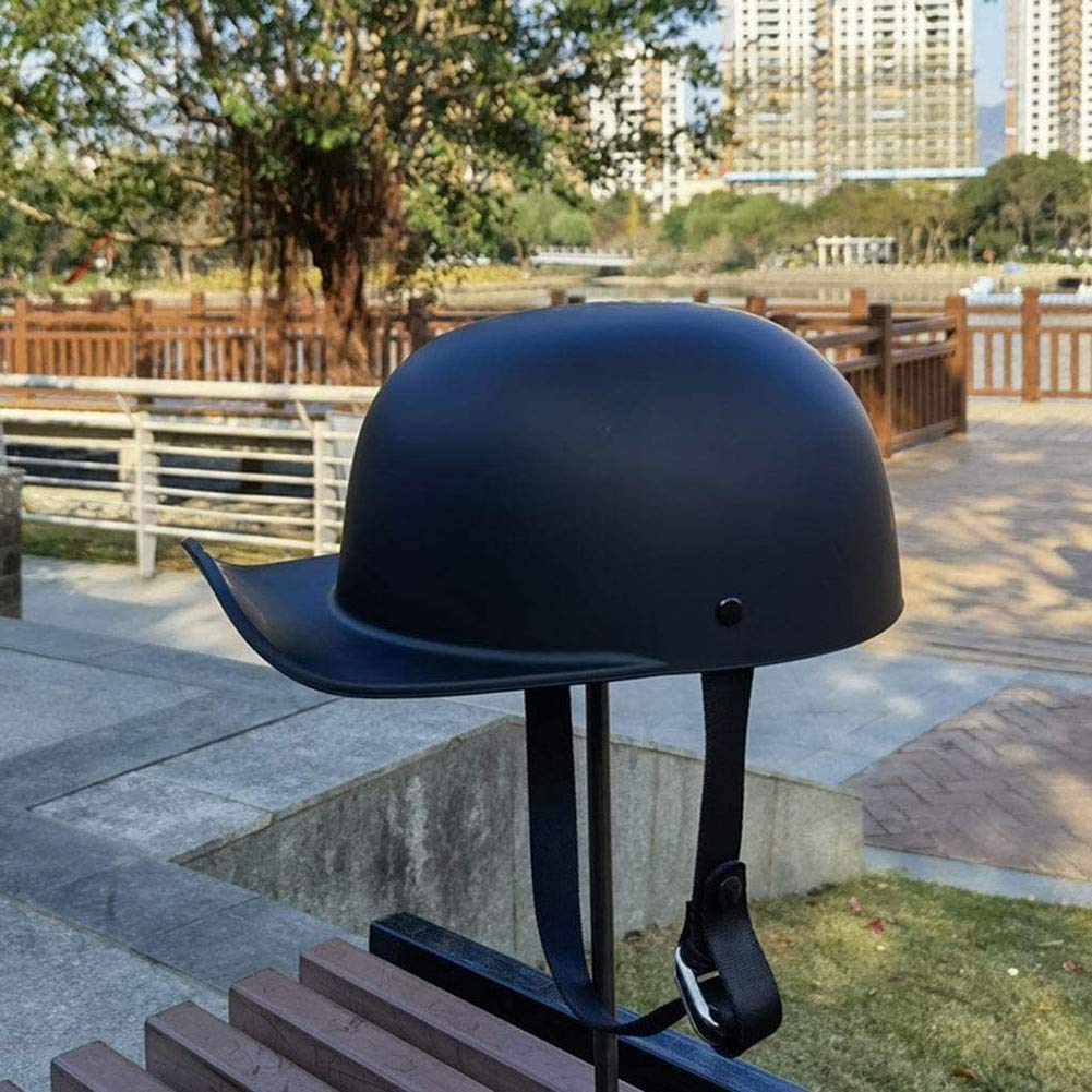 Professionale retrò Portatile Mezzi Caschi Jet Caschi Cromwell, Unisex Motociclo Casco Half-Face Helmet Aperto Casco Conchiglia, per Motorino Scooter Bici Casco Tedesco Classico, DOT e ECE Omologato