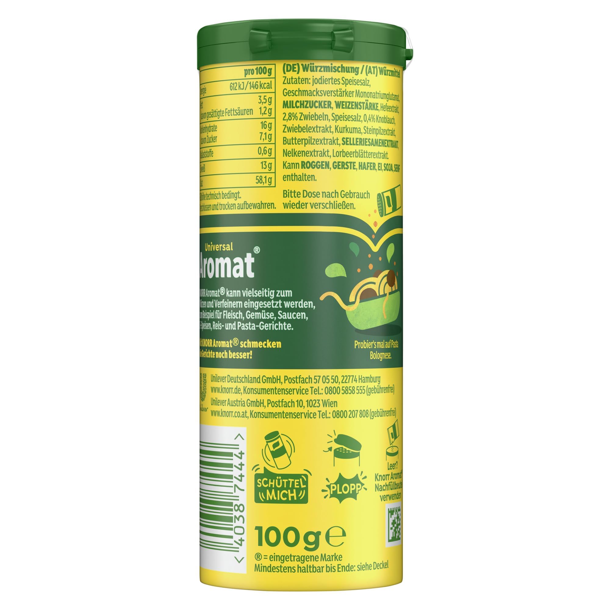Knorr Środek do przypraw, aromat, posypka (1 x 100 g)