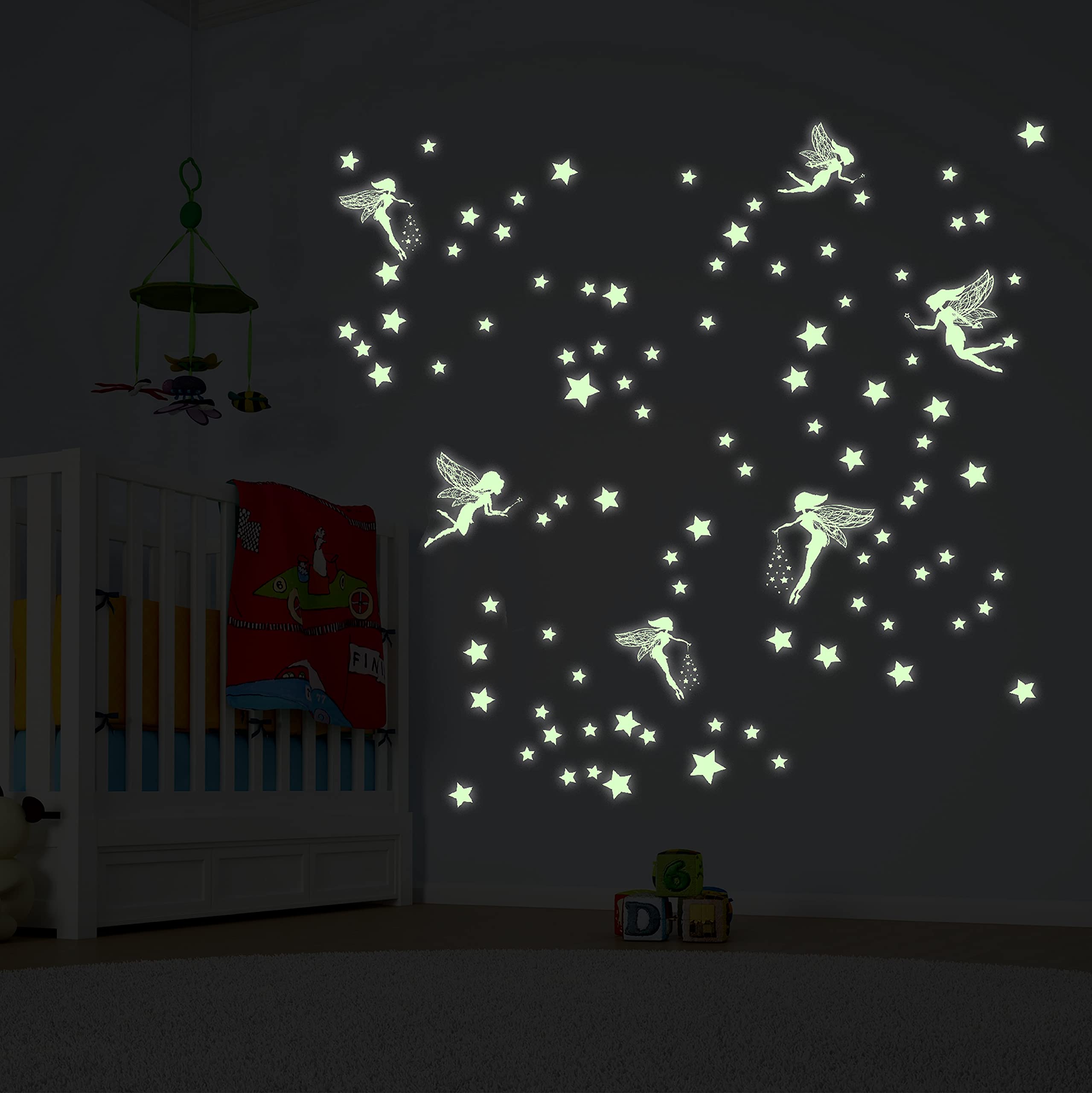 WALPLUS Glow In Dark Magic Wall Sticker, Vinyl, Multi-Colour, 24 x 35 x 2 cm
