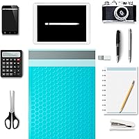 Vista 5 de packbabol Sobres de burbujas, paquete de 50 sobres de burbujas acolchados de 6 x 9 pulgadas, sobres de burbujas opacos, autoadhesivos, impermeables