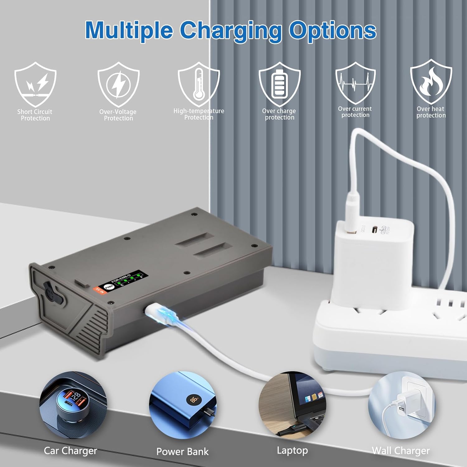 Pickle Power New Reveal Lithium Battery Pack for for Reveal X Gen 3.0, X Pro, X Gen 2.0, SK, XB, 6600mAh Rechargeable Trail Hunting Camera Battery with USB-C & 12V DC Ports