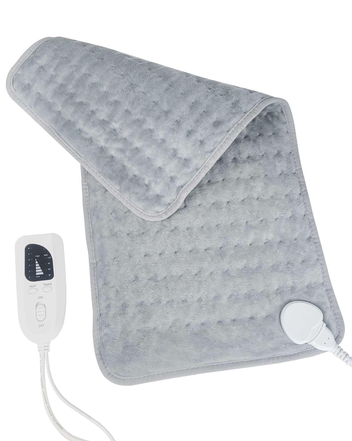 NALACAL Electric Heating Pad for Back Pain & Cramps Relief, 30 x 60cm USB Heat Mat, Auto Shut Off, Fast Heating Technology, Portable Car Travel Electric Warm Heat Mat, Crystal Fleece Safe Heated Pad