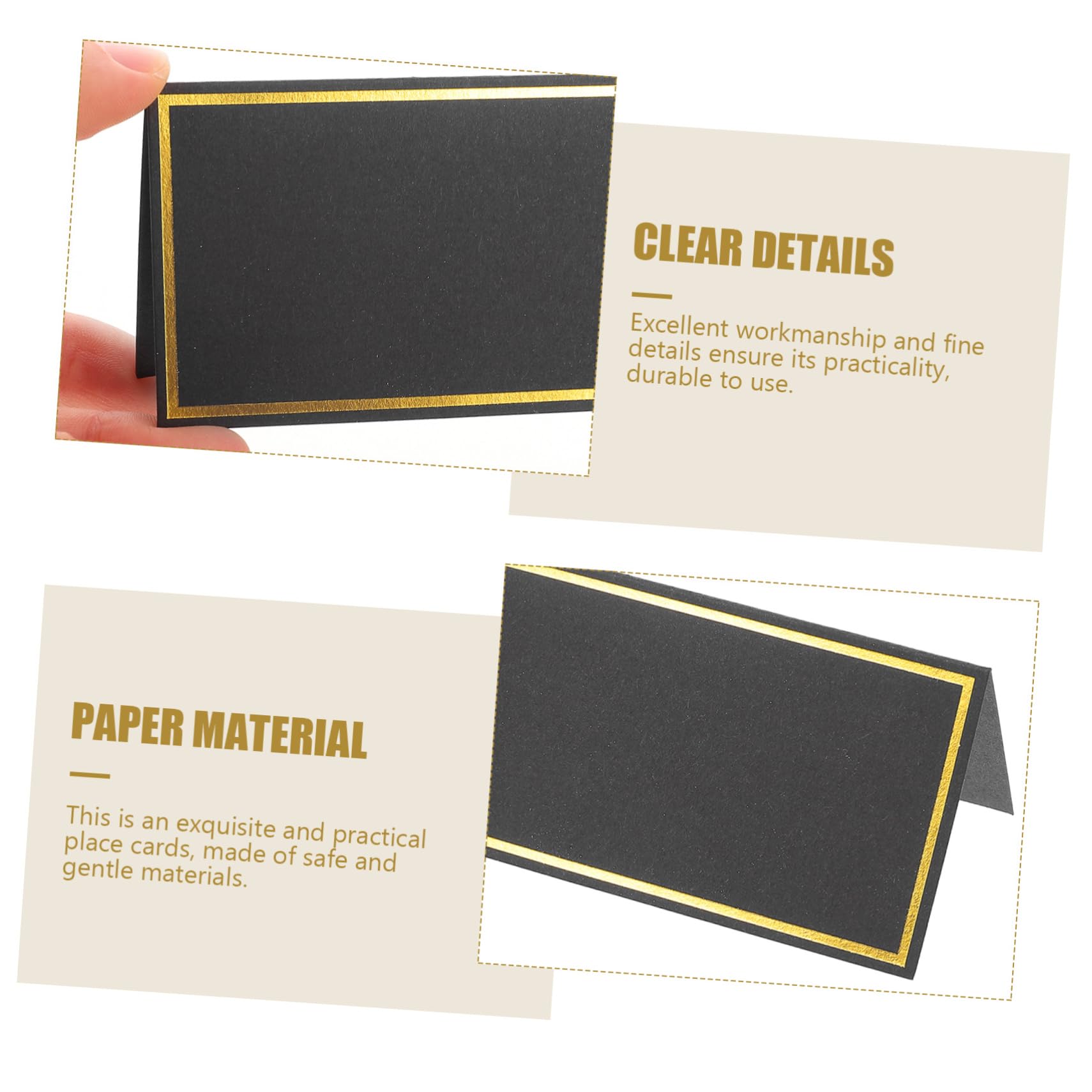 NUOBESTY 3 Set Di Carte Vuote Multiuso Cartelli Per Matrimoni Segnaposto Porta Numeri Per Banchetti Facili Da Cancellare Per Occasioni Speciali 50 Pezzi*3