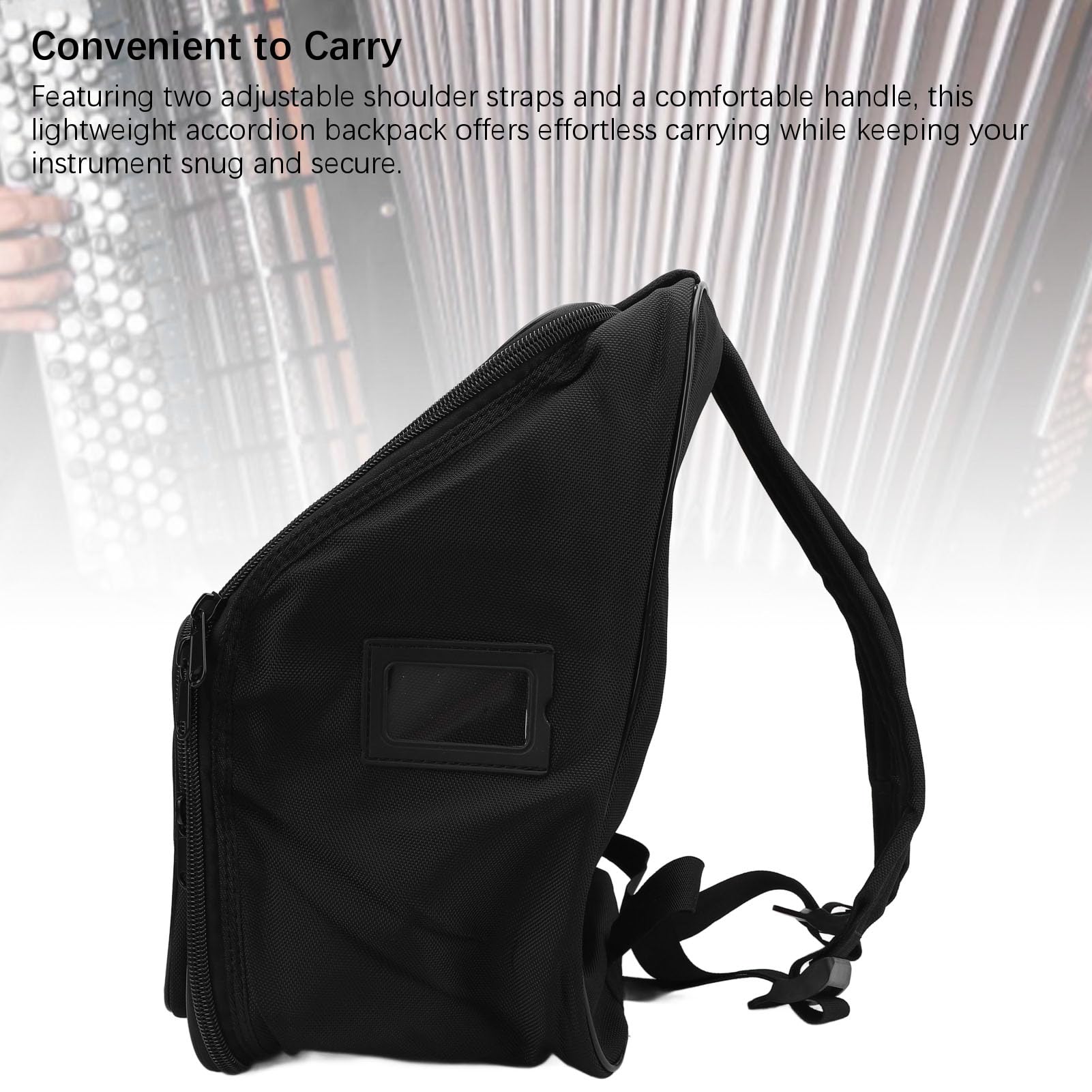 Torba na Akordeon 41 Key 120 Bass Akordeon Futerał do Przenoszenia Wodoodporny materiał Oxford z Przestronnymi Kieszeniami do Bezpiecznego Przechowywania Instrumentów