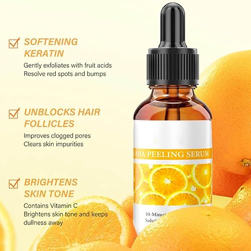 Miniatura 7 de Esencia ácida de fruta, solución de pelado AHA Esencia Líquida Exfoliante Poros Shrinks Facial Care Serum, extracto que contiene esencia de suero