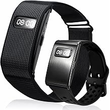 Fitness Tracker No Subscription Fee, 55-Day Battery Life Smart Bracelet with Time Display, 24/7 Heart Rate SpO2 Sleep Tracking, AI Coaching, IP68 Waterproof, 176 Sports Modes, 2 Bands Black