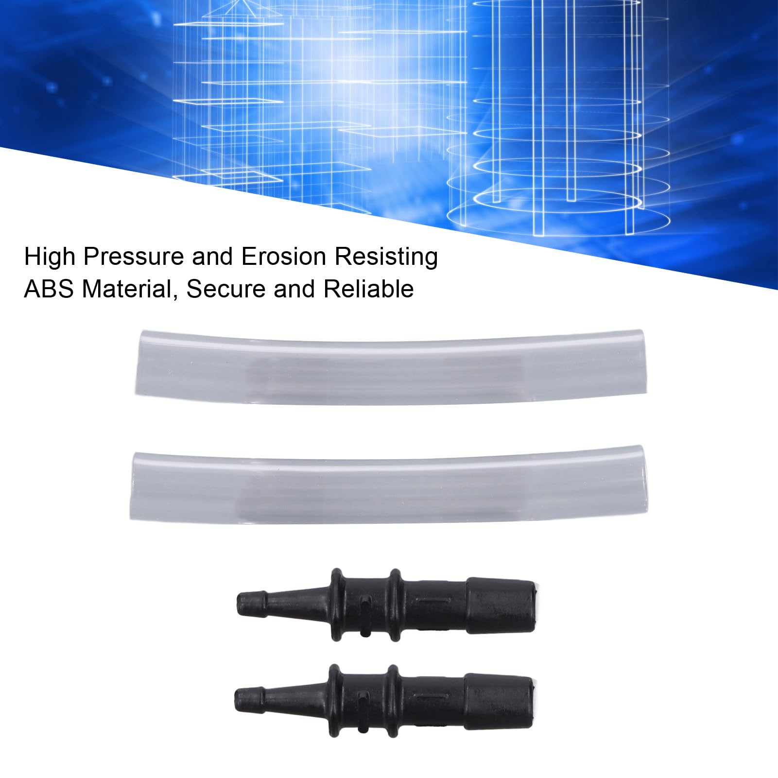 3/16 to 5/16 Manometer Tube Adapter, ABS Pressure Tube Connector for High Pressure Environments, Easy Maintenance with Great Sealing Performance, Fitting RMA316