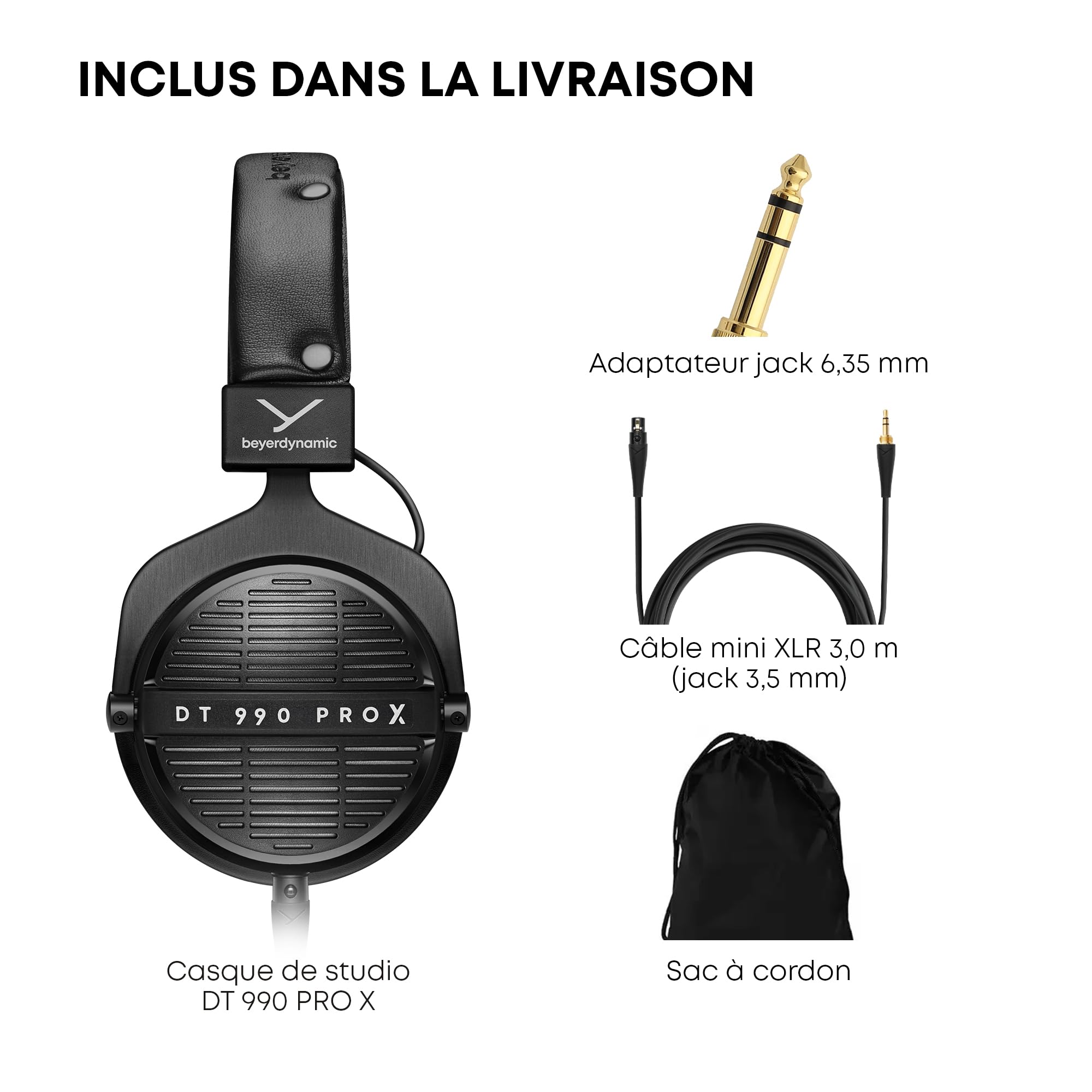 beyerdynamic DT 990 Pro X Casque de Studio Ouvert, pour Une écoute et Un Montage critiques (Ouvert)