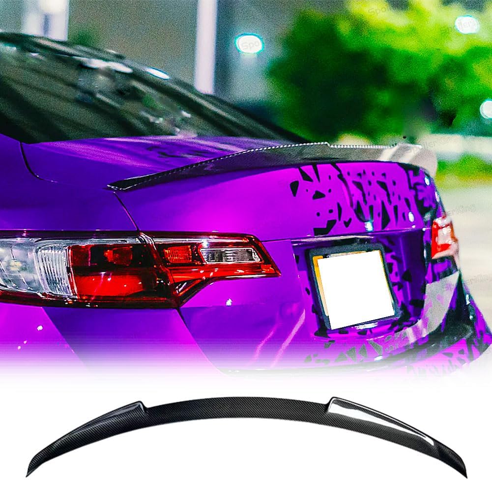 Real Carbon Fiber Trunk Spoiler for Acura ILX Sedan 4Door 2013-2020 Auto Car Rear Boot Lid Highkick Spoiler Wing Lip