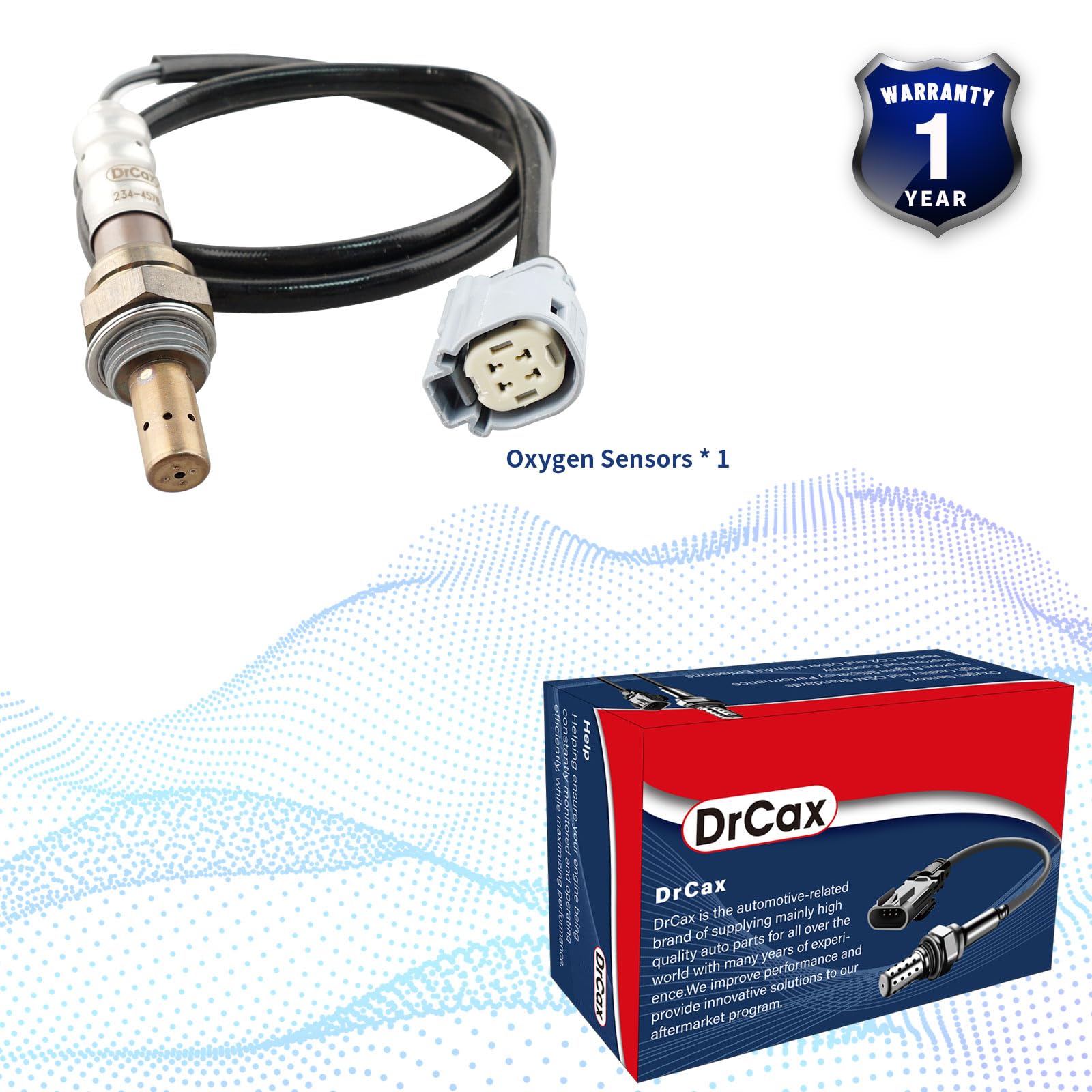 234-4578 Sensor de oxígeno O2 relación de combustible de aire calentado descendente compatible con Ford Escape Fusion C-Max Transit Connect Lincoln MKZ L4 2.0L 2.5L Reemplaza CJ5Z-9G444-B