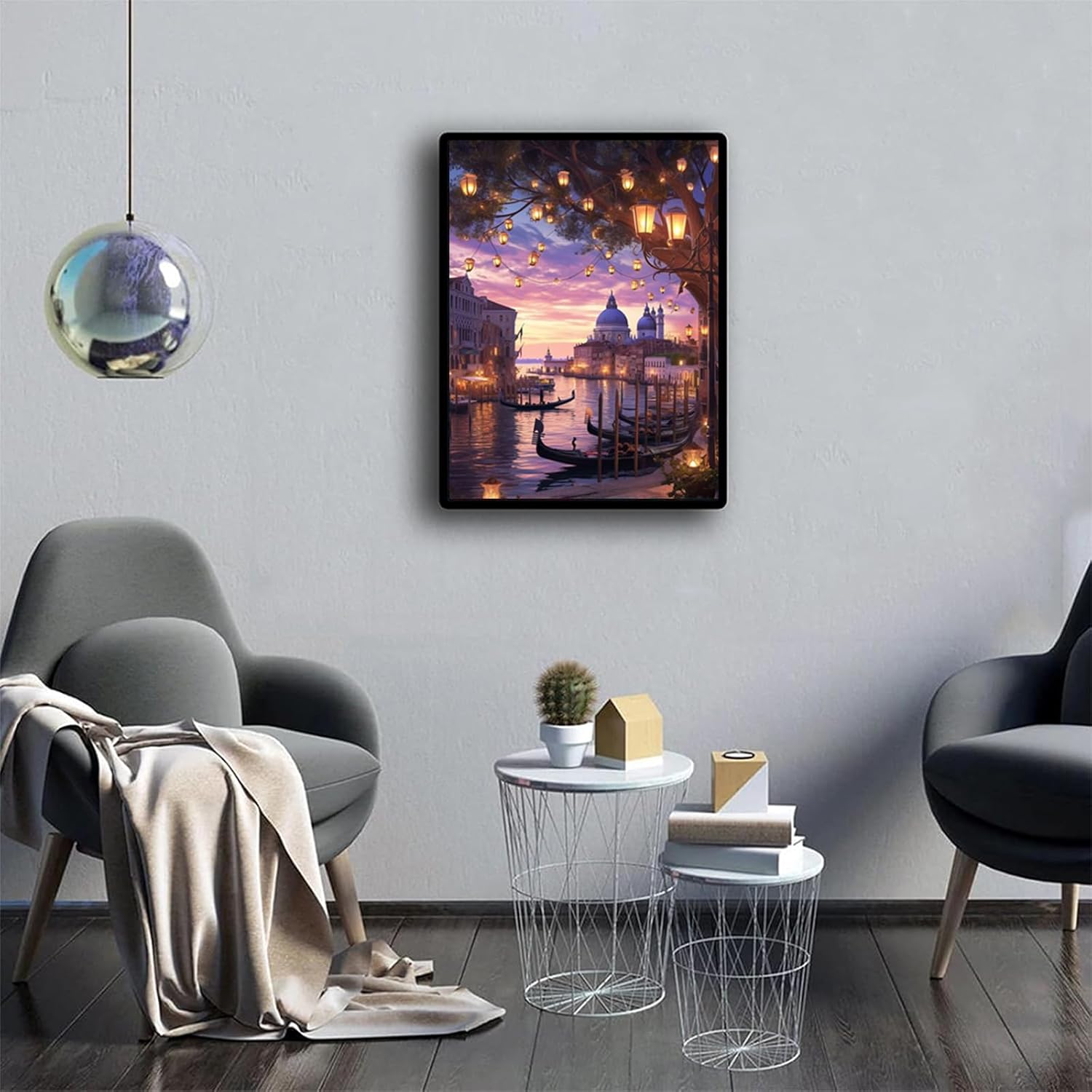 DIY 5D Diamond Painting Landscape Diamond Art Kits for Adults, Venice Diamond Painting Kits for Adults, Full Drill Diamond, Diamond Art Painting, Room Home Decor Gifts 12x16inch/30x40cm