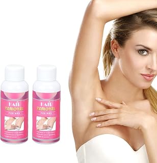 Hair Removal Spray,2pcs 50ml Women Hair Removal Spray Painless Hair Growth Inhibitor Spray Stop Hair Growth Spray for Face Arm Leg Armpit