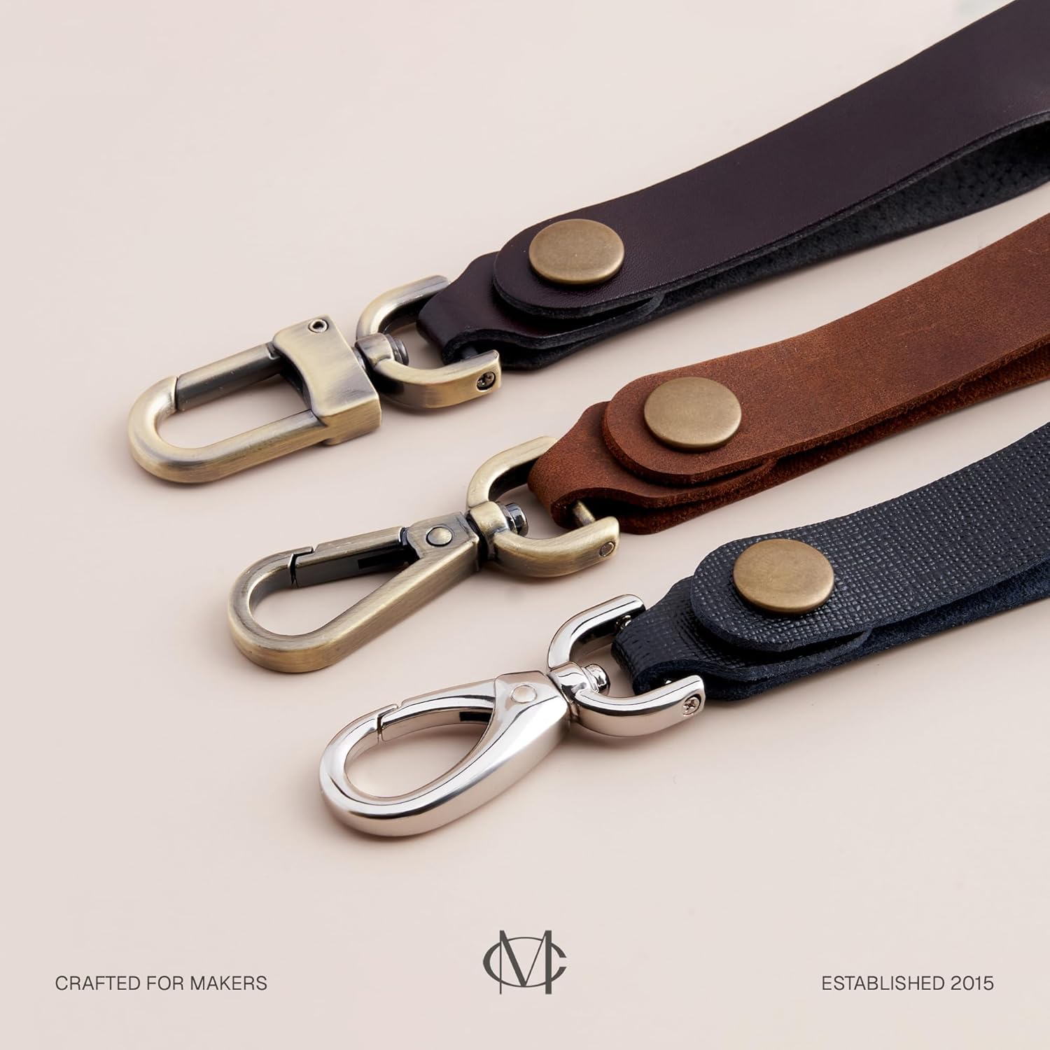 CRAFTMEMORE 2pcs Detachable Snap Hook Swivel Clasp with Screw Bar Bag Hardware Replacement VT501 (1 1/2 Inch, Silver) - Image 6