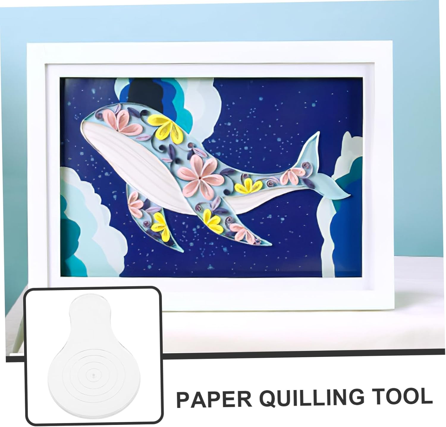 TEHAUX 20pcs Reusable Paper Curling Tool for Crafts Quilling Device for Handmade Projects for Beginners and Art
