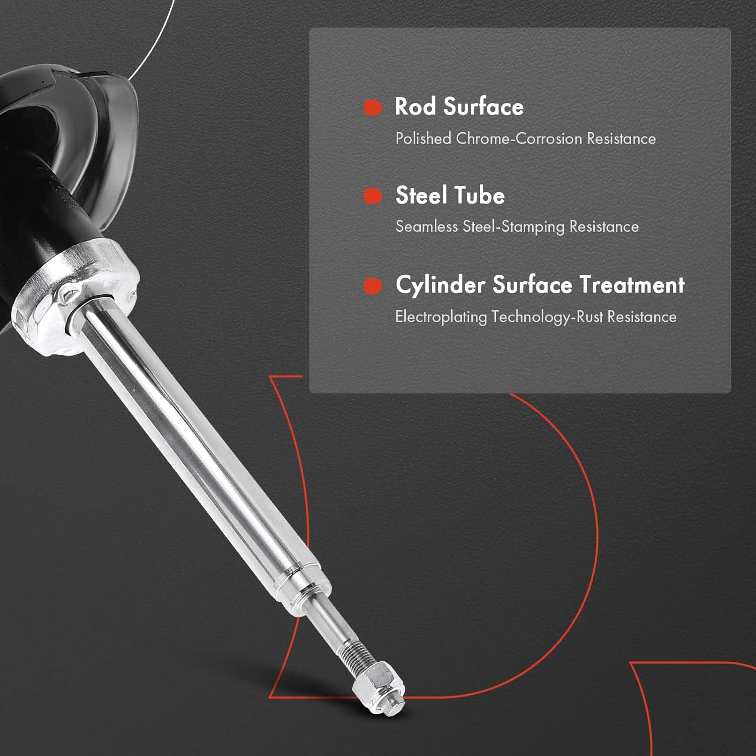 A-Premium Front Pair [2] Strut Assembly Compatible with Honda Civic 2002 2003 2004 2005, Driver and Passenger Side