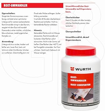 Rust Converter, 1000 ml, Environmentally Friendly Rust Converter on Dispersion Base