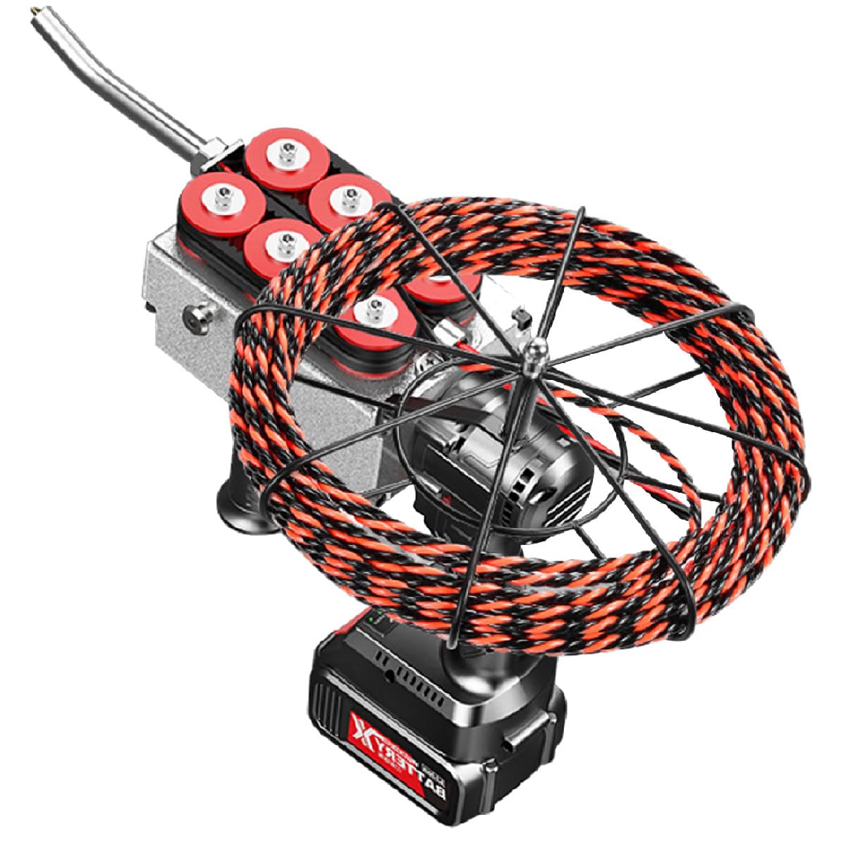 Machine à fileter de fil contre les blocages de câbles de construction 30m
