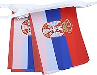 Vista 268 de Guatemala 19.7 ft BUNTING Flag 20 banderas 9'' x 6'' - Banderas de cuerda guatemalteca 5.9 x 8.3 in - AZ FLAG