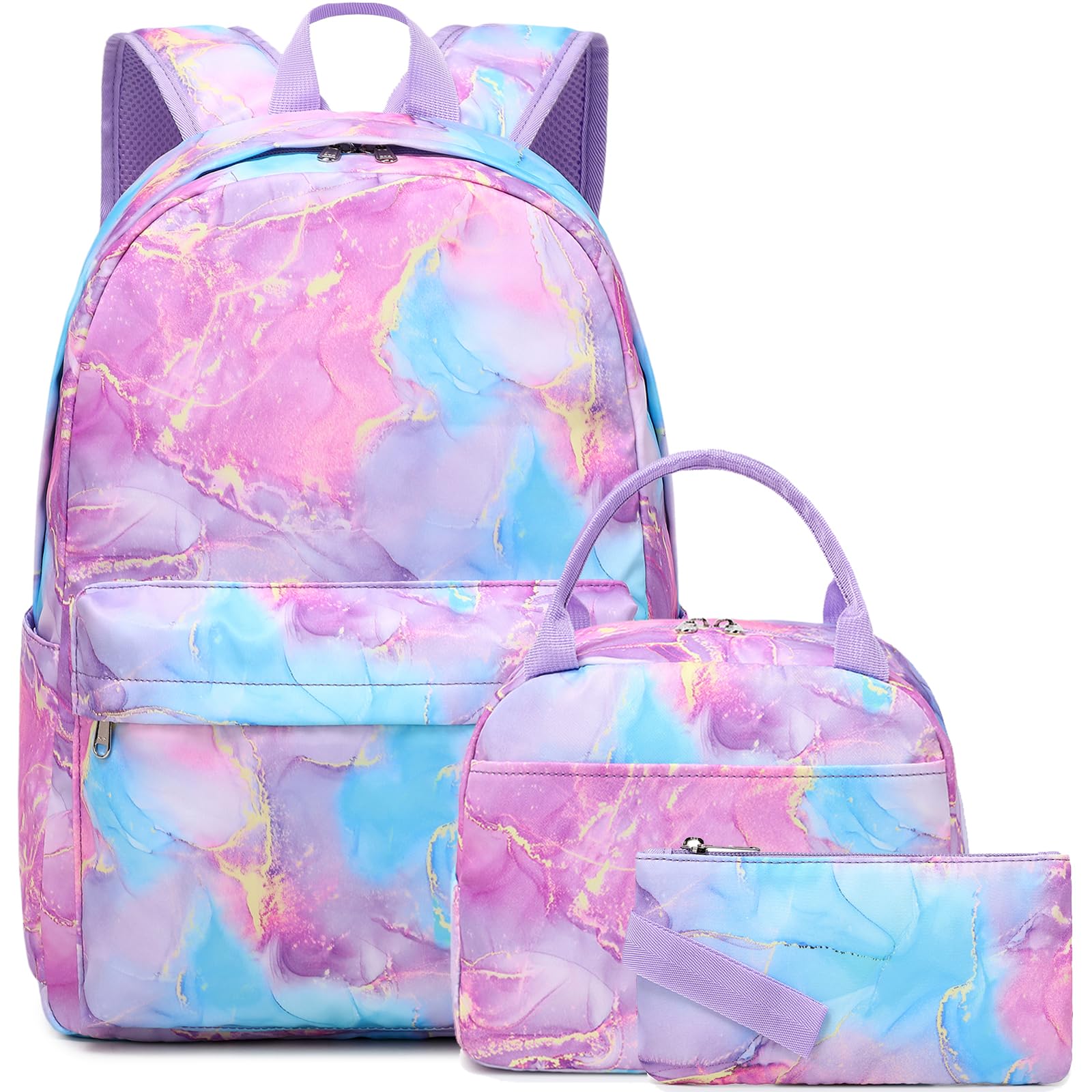 Dafelile Girls Backpack School Backpack for Boys and Girls Laptop Backpack Water Resistant Middle School Bags Kids Backpacks