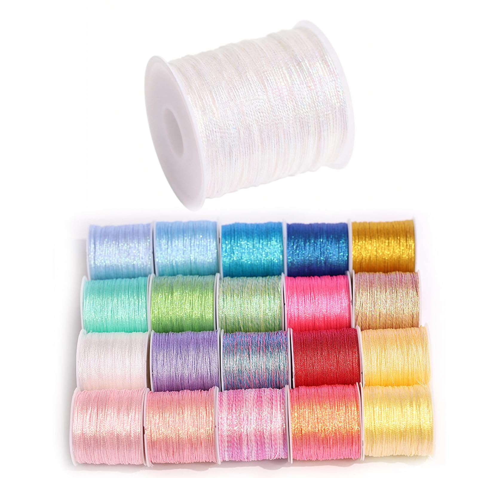 Fil en nylon 6 plis 0,4 mm pour projets de bricolage, lot de 6