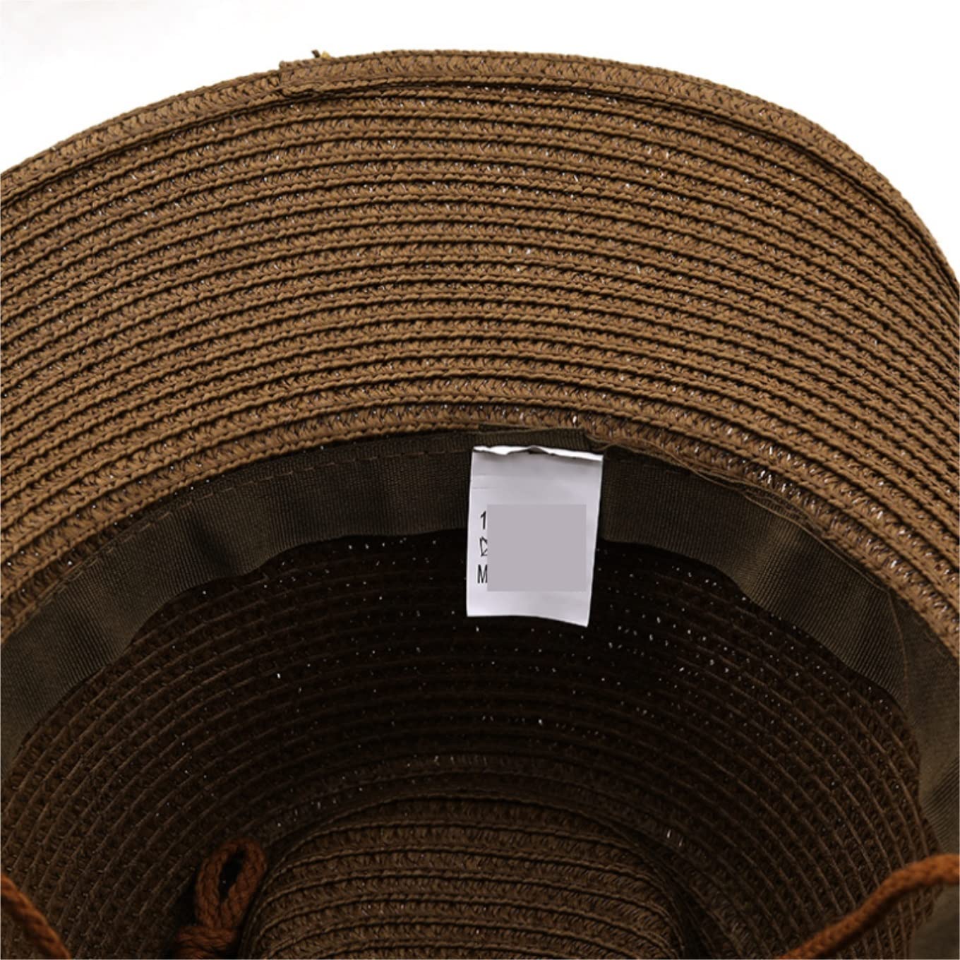 Sombrero Playa Sombrero de Paja Gorro Playa Sombrero De Paja De Panamá Natural Sombrero De Vaquero De Verano Sombrero De Sol De Playa De Ala Ancha Sombrero de Sol ( Blue : Bruin , Size : 56-58cm )