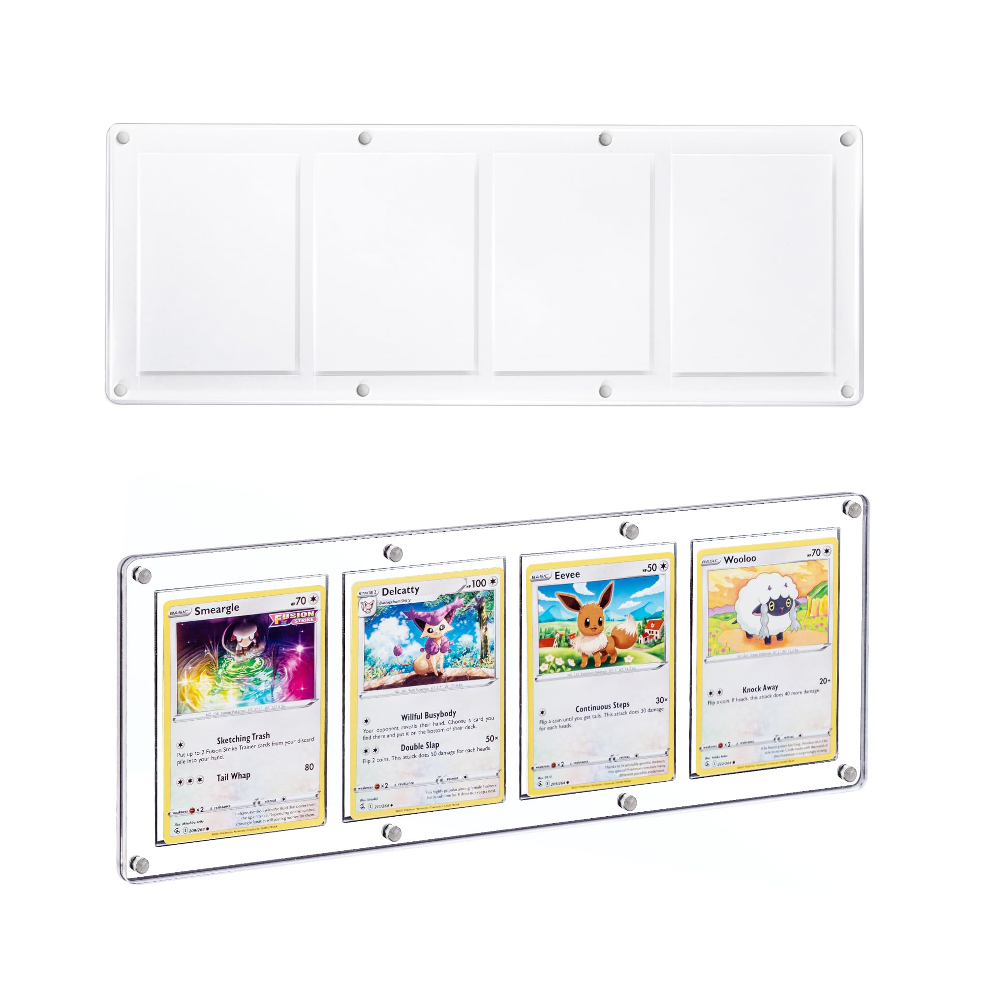 Amazon.com: Wigearss 4 Slots 35-75PT Universal Magnetic Acrylic Game Card  Case, Baseball Card Holder, Hard Acrylic Card Cases, Card Protector, Fit  for Standard Card : Toys & Games